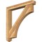 Ekena Millwork Westlake Arts and Crafts Rough Sawn Bracket w/ Offset Brace, Western Red Cedar, 6"W x 42"D x 42"H BKT0604X42X42WTL03RWR - alternate 1